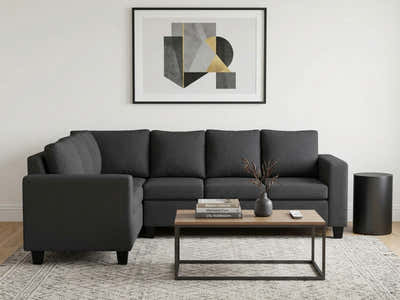 DS NZ Made Kareena Corner Sofa - Vish Black