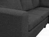 DS NZ Made Kareena Corner Sofa - Vish Black
