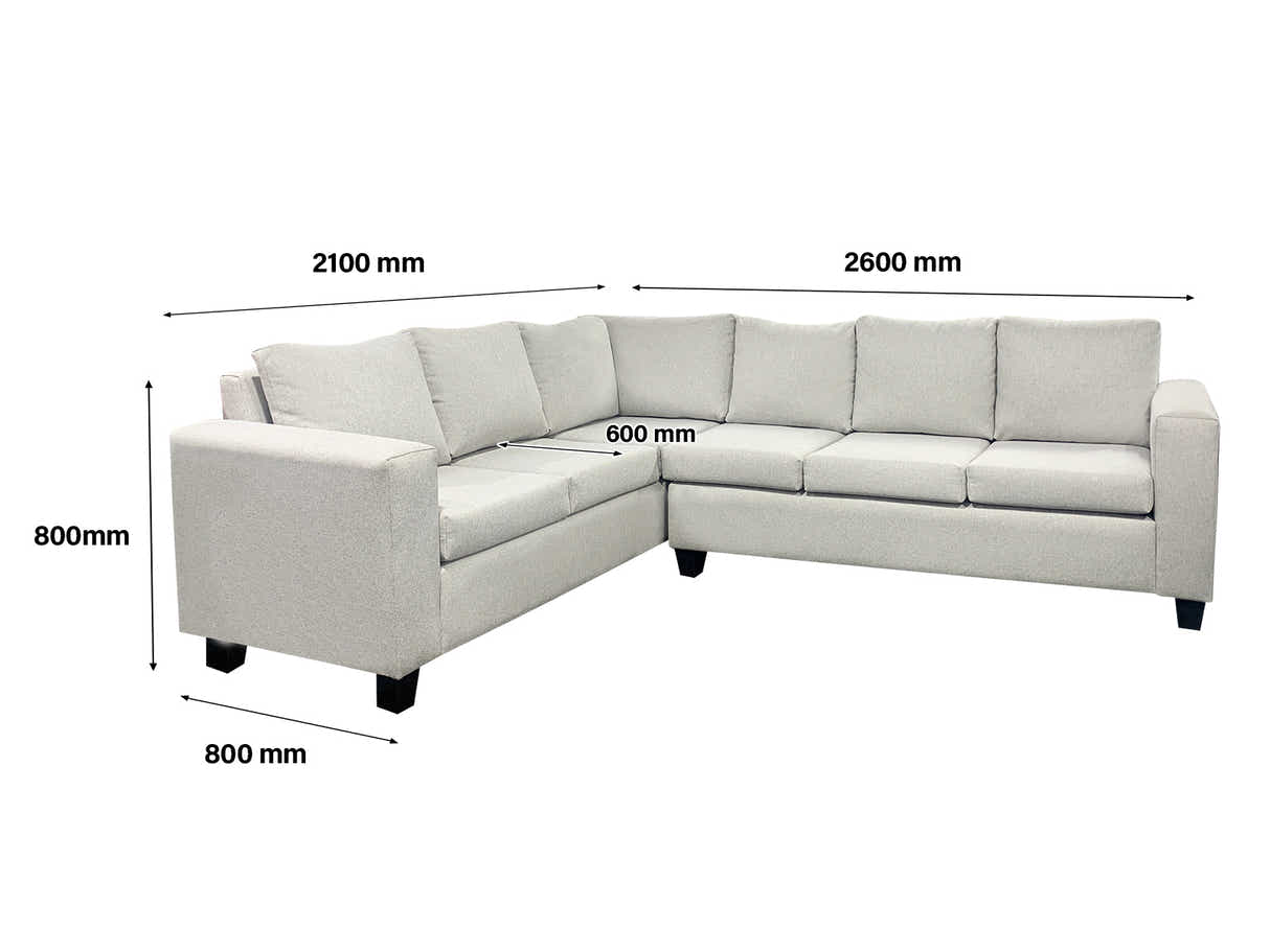 DS NZ Made Kareena Corner Sofa - Kido Marble