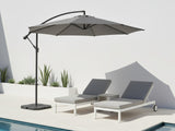 Grey Cantilever Patio Outdoor Umbrella - 3m