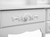 7-Drawer Dressing Table Set White - 90 cm