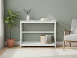 DS Console Table With Shelf - White