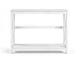 DS Console Table With Shelf - White