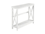 DS Console Table With Shelf - White