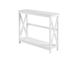 DS Console Table With Shelf - White