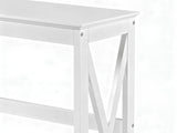 DS Console Table With Shelf - White