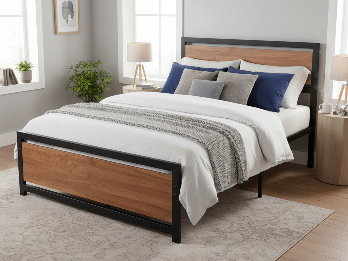 DS Bivio Metal Bed Frame - Double