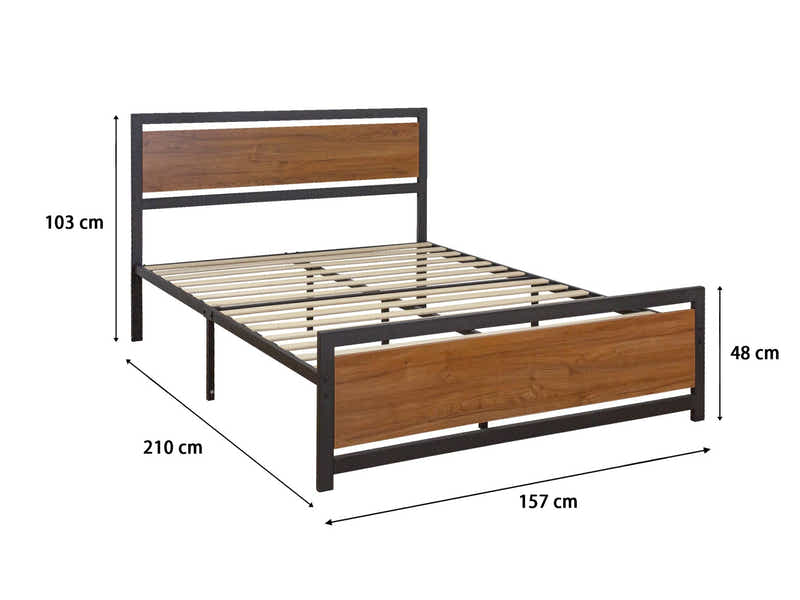Bivio Metal Bed Frame - Queen