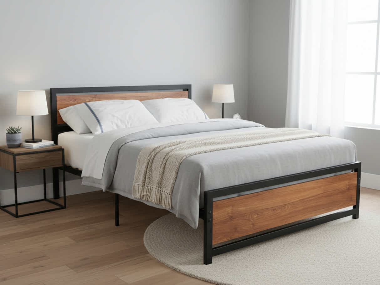 DS Bivio Metal Bed Frame – King
