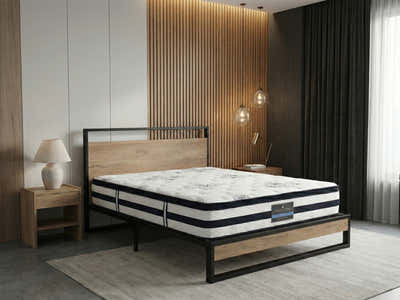 Whistler Metal Bed Frame & Euro Top Mattress K34 - Double