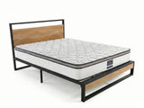 Whistler Metal Bed Frame & Euro Top Memory Foam Mattress GEL30 - Double