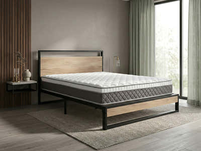 Whistler Metal Bed Frame & MEM23 Mattress - Double