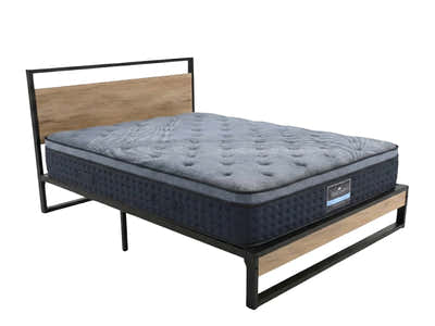 Whistler Metal Bed Frame & Euro Top Mattress B34 - Double
