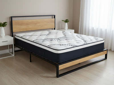 Whistler Metal Bed Frame & Euro Top Mattress J32 - Double (Combo)