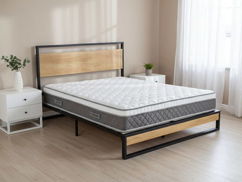 Whistler Metal Bed Frame & MEM23 Mattress - Double (Combo)