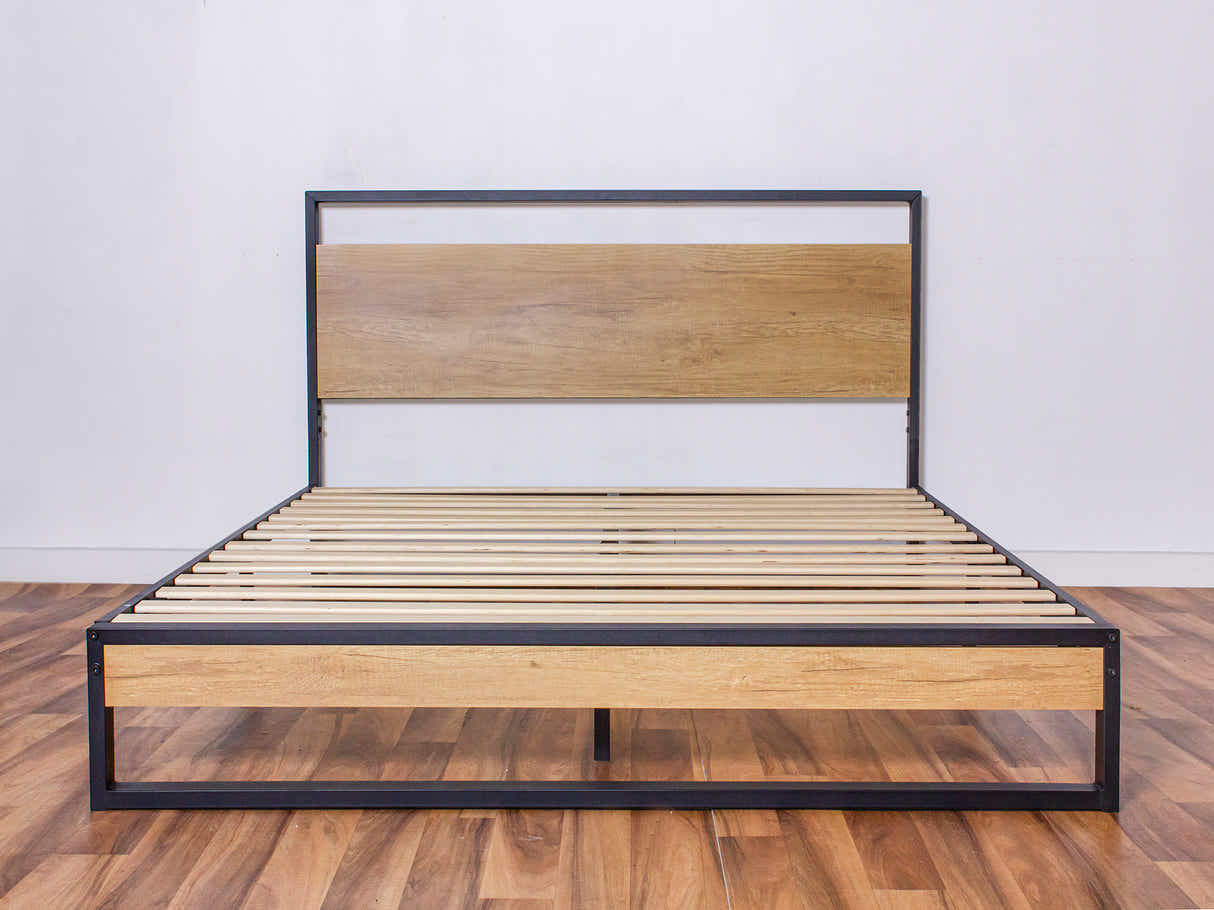Whistler Metal Bed Frame & Euro Top Memory Foam Mattress GEL30 - Double