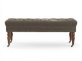 Bellay Linen Ottoman Bench - Brown