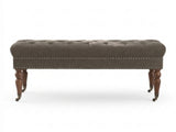 Bellay Linen Ottoman Bench - Brown