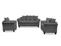 DS NZ Made Chika 3+2+1 Sofa Set - Kido Black