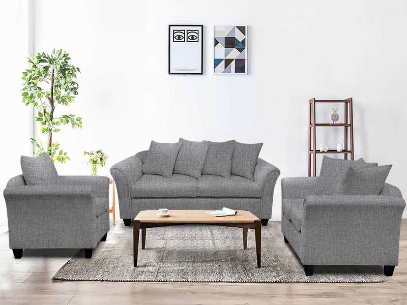 DS NZ Made Chika 3+2+1 Sofa Set - Vish Grey
