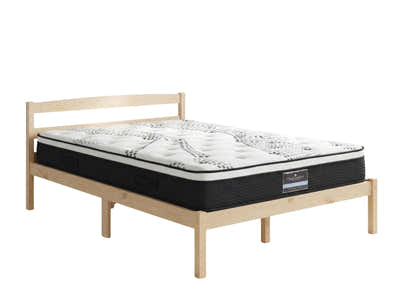 Wayford Bed Frame Natural & J32 Mattress - King Single