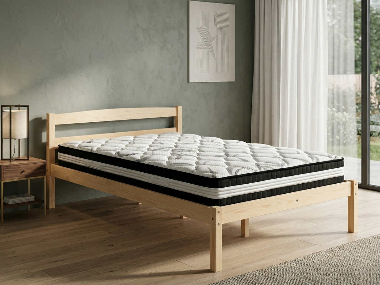 Wayford Bed Frame Natural & L30Mattress - King Single