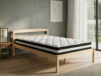 Wayford Bed Frame Natural & L30Mattress - King Single