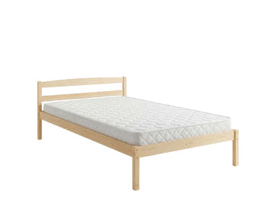 Wayford Bed Frame Natural & Bon15 Mattress - King Single