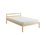 Wayford Bed Frame Natural & Bon15 Mattress - King Single