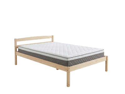 Wayford Bed Frame Natural & MEM 23 cm Mattress - King Single