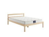 Wayford Bed Frame Natural & PIL20 Mattress with Pillow - King Single