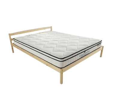 Wayford Bed Frame Natural & Boucle22 Mattress - King