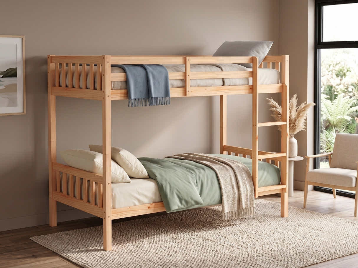 New Lyn Bunk Bed - Natural Wood