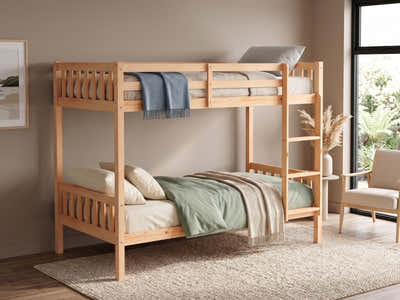 New Lyn Bunk Bed - Natural Wood