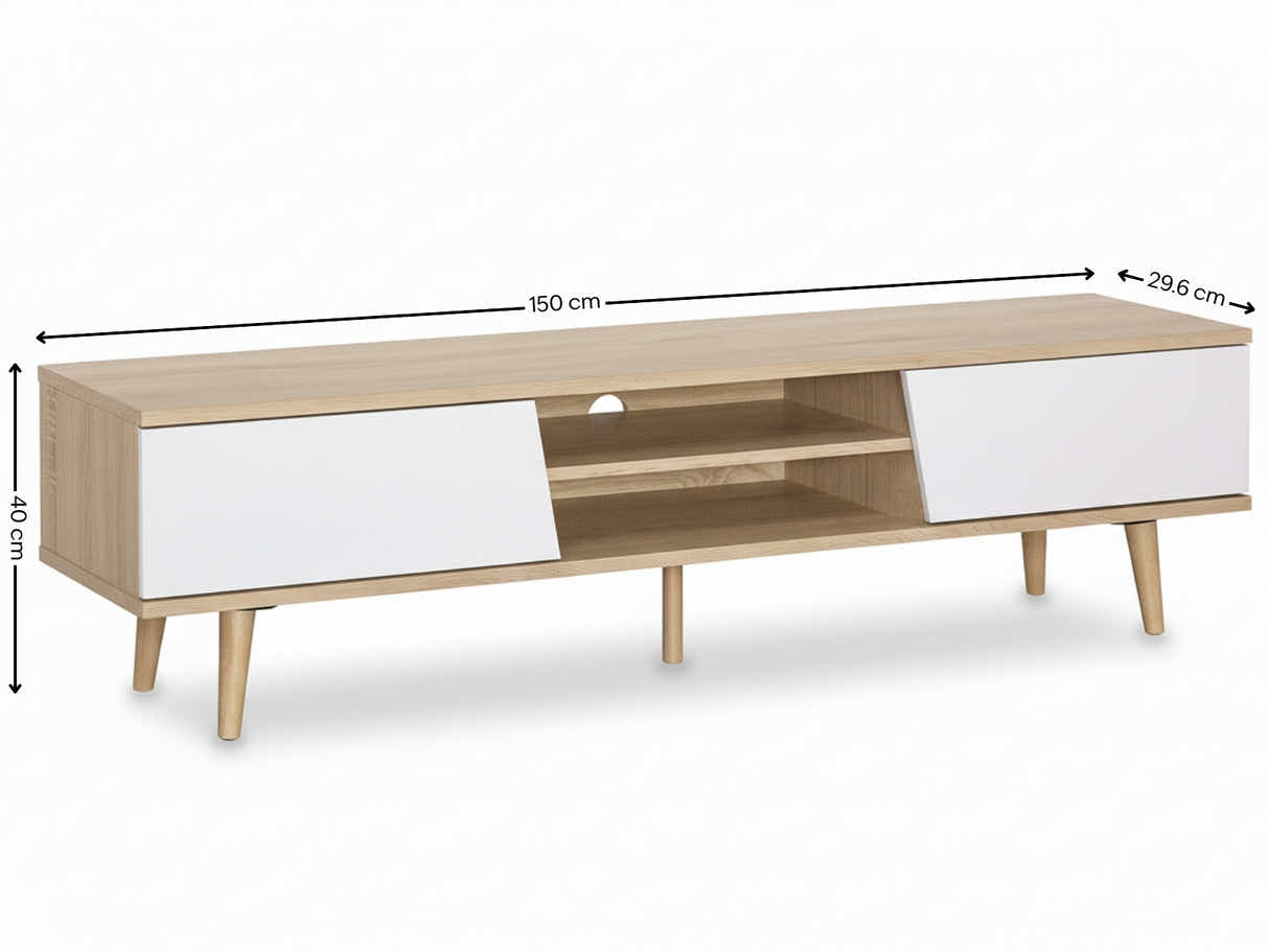 Low Board Entertainment Unit - 150 cm