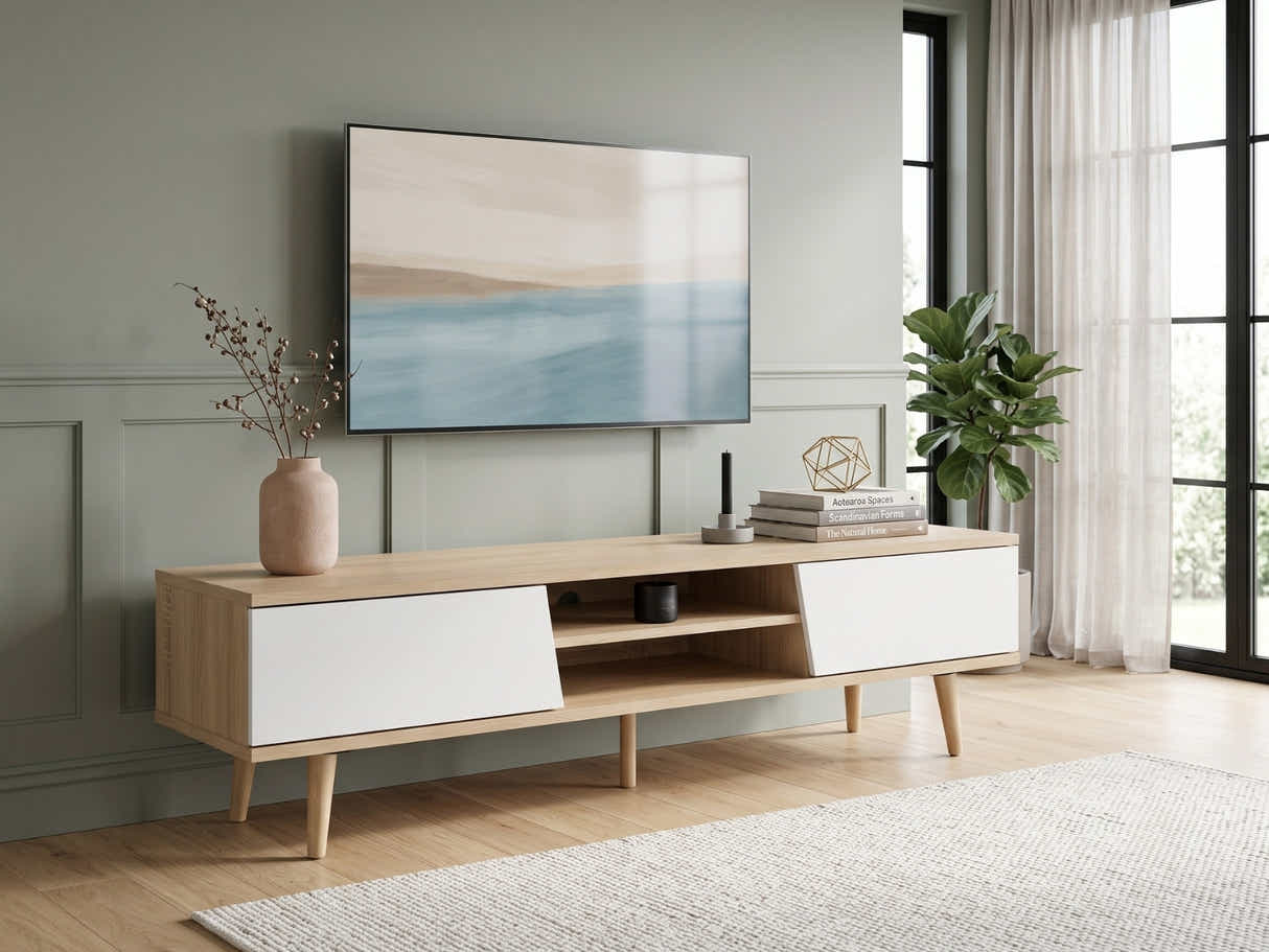 Low Board Entertainment Unit - 150 cm
