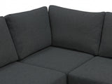 DS NZ Made Bhumi Corner Sofa with Ottoman - Vish Black