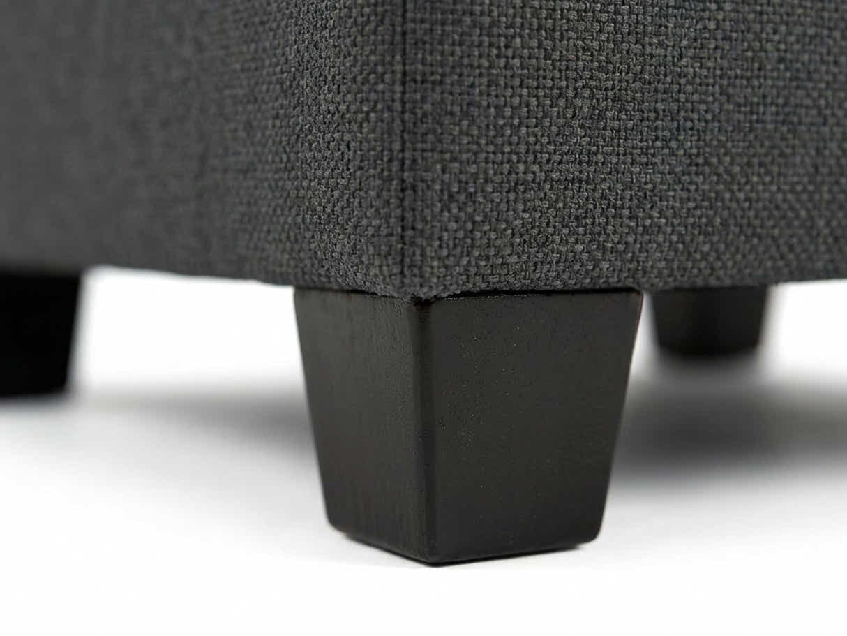 DS NZ Made Bhumi Corner Sofa with Ottoman - Vish Black