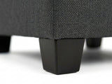 DS NZ Made Bhumi Corner Sofa with Ottoman - Vish Black