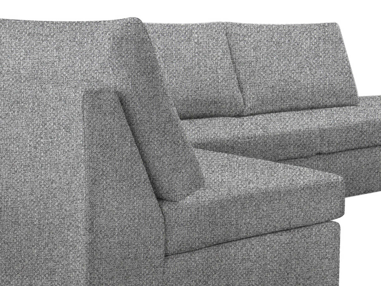 DS NZ Made Bhumi Corner Sofa with Ottoman - Kido Steel