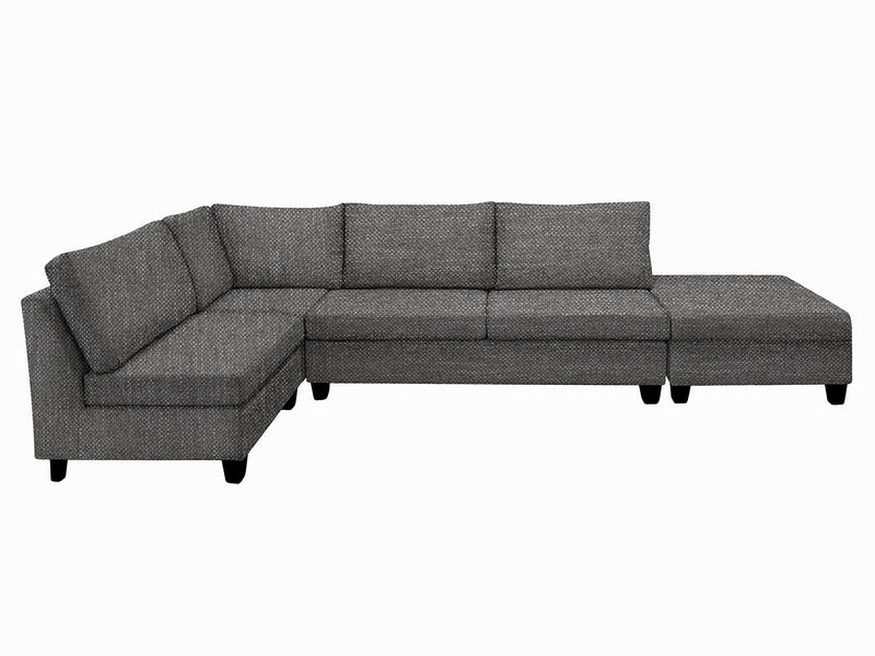 DS NZ Made Bhumi Corner Sofa with Ottoman - Kido Black