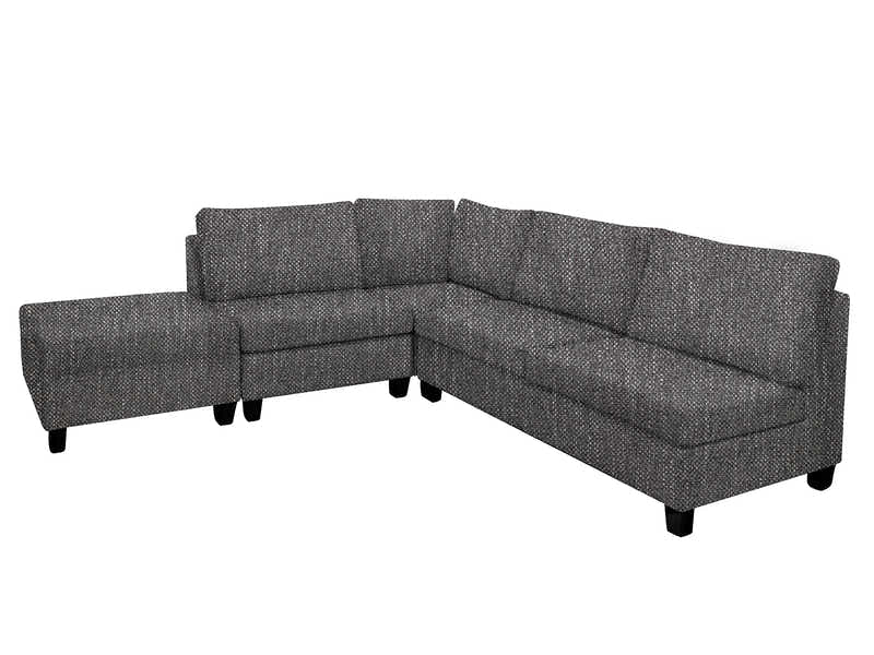 DS NZ Made Bhumi Corner Sofa with Ottoman - Kido Black