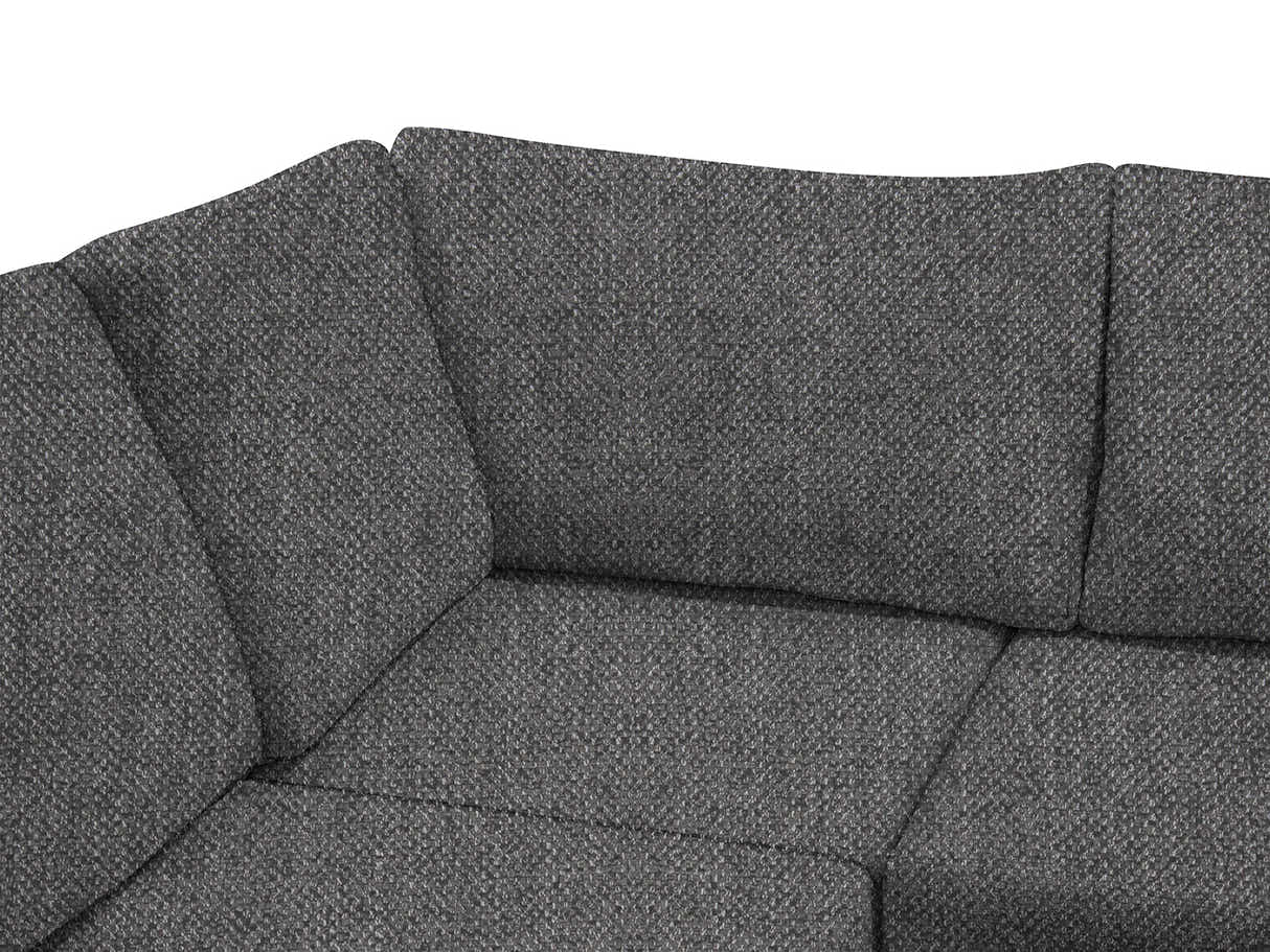 DS NZ Made Bhumi Corner Sofa with Ottoman - Kido Black