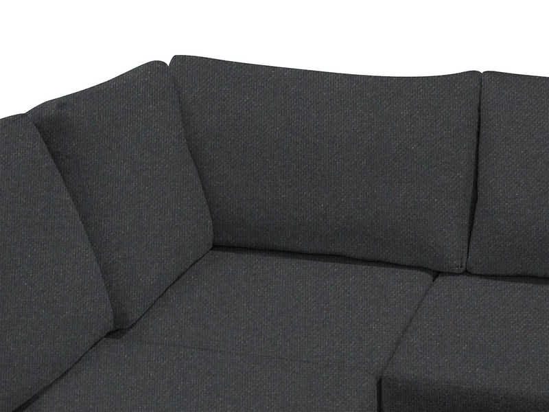 DS NZ Made Bhumi Corner Sofa with Ottoman - Vish Black