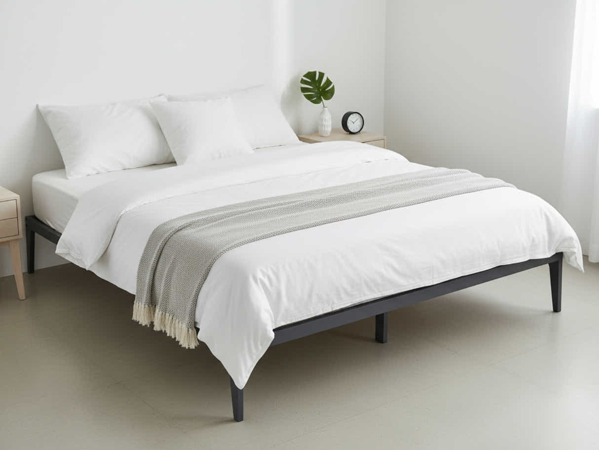 Samuel Bed Frame Dark Grey – Double