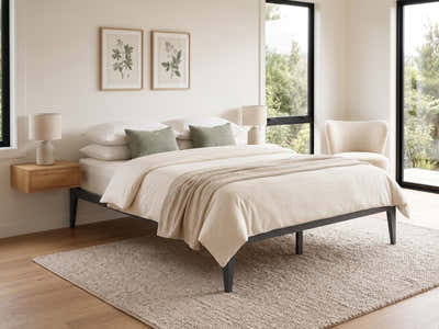 Samuel Bed Frame Dark Grey – Double