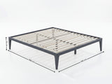 Samuel Bed Frame Dark Grey – Double