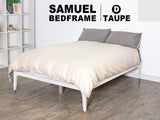 Samuel Double Bedframe -Taupe
