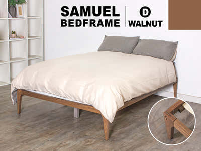 Samuel Bed Frame Walnut – Double