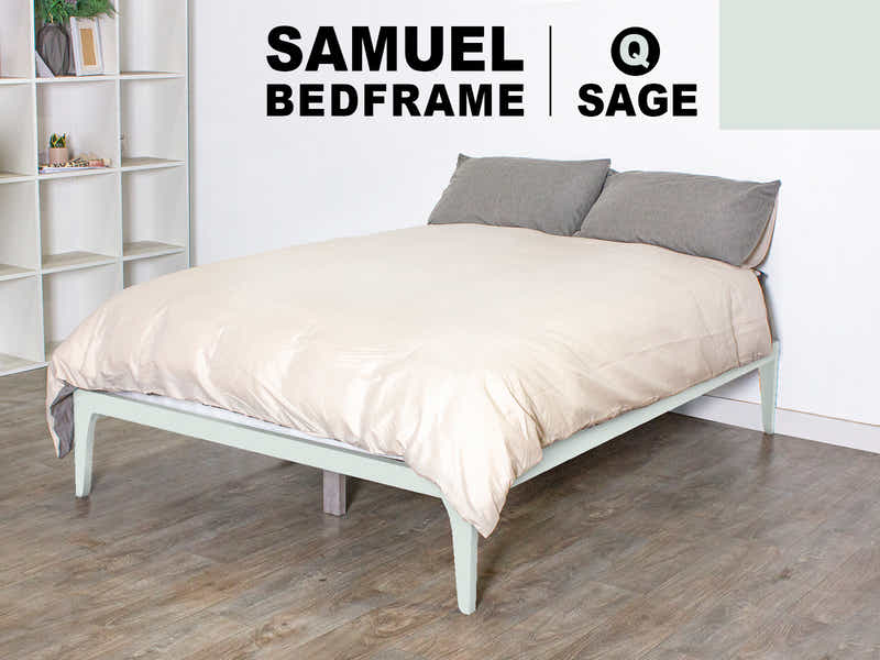 Samuel Bed Frame Sage – Queen